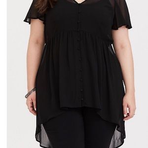 Black Babydoll Tunic